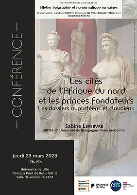Affiche conférence de Sabine Lefebvre - Atelier épigraphie et numismatique romaines (image)