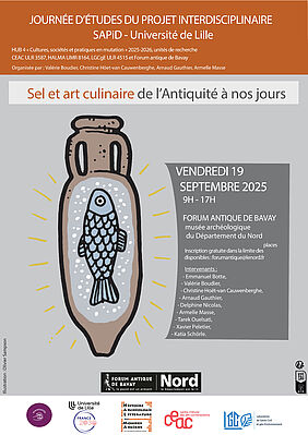 Affiche Journée d’étude interdisciplinaire "Sel et art culinaire de l’Antiquité à nos jours" (image)