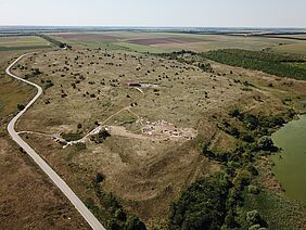 Photo : vue aérienne de Zaldapa en 2019, à partir du nord  (image)