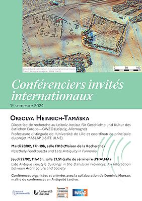Affiche Conférence d'Orsolya Heinrich-Tamáska "Keszthely-Fenékpuszta and Late Antiquity in Pannonia"