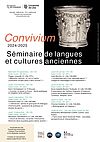 Programme Séminaire de langues et cultures anciennes - Convivium