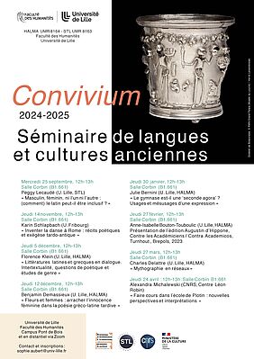 Programme Séminaire de langues et cultures anciennes - Convivium (image)