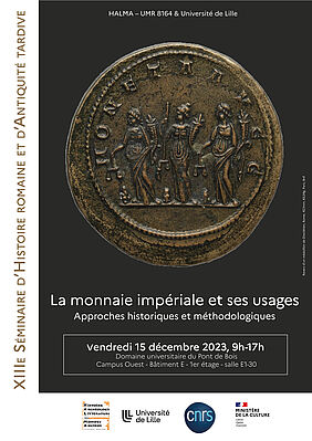 Affiche séminaire "La monnaie impériale et ses usages. Approches historiques et méthodologiques"