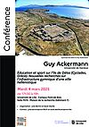 Affiche Conférence de Guy Ackermann