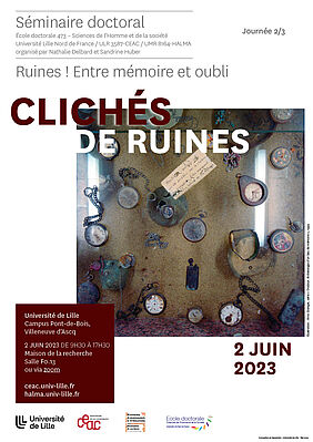 Affiche Séminaire doctoral « Ruines ! Entre mémoire et oubli », 2. Clichés de ruines