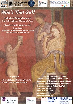 Affiche Conférence international "Who's That Girl? Portraits of Hetairai between the Hellenistic and Imperial Ages"
