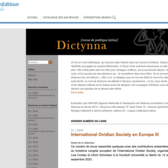 Site web revue Dictynna