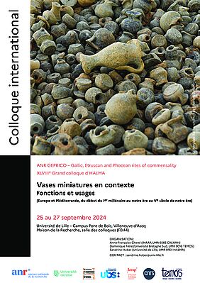 Affiche Colloque international « Vases miniatures en contexte - Fonctions et usages » (image)