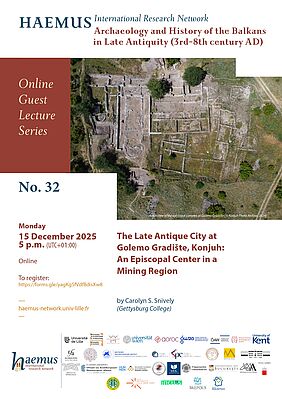 Affiche 32e conférence en ligne du réseau international de recherche HAEMUS (image)