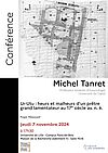 Affiche Conférence de Michel Tanret