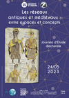 Affiche journée d'étude doctorale "Les réseaux antiques et médiévaux : entre espaces et concepts"