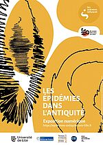 Affiche Exposition numérique "Les épidémies dans l'Antiquité" 