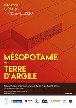 Affiche Exposition "Mésopotamie - Terre d'argile"