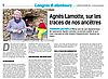 Article consacré à Agnès Lamotte dans "La voix de la Haute-Marne"