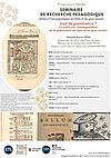 Affiche Séminaire de recherche pédagogique "Quid de grammatica ? Le point sur l’enseignement de la grammaire en latin et en grec ancien"