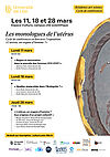 Affiche cycle de conférence "Les monologues de l'utérus"
