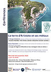 Affiche Conférences "La terre d’Aristote  et ses métaux" avec Dr Giorgos Skiadaresis et Kostas Papastathis