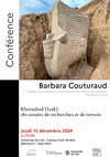 Affiche Conférence de Barbara Couturaud : "Khorsabad (Irak) : 180 années de recherches et de terrain"